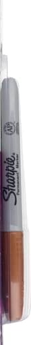 Sharpie Metallic Permanentmarker, Feine Spitze, Silber, 2 Stück