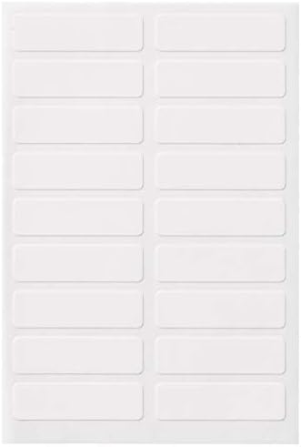 Avery Bügelfreie Kleidungsetiketten, 1,3 cm x 4,4 cm Stoffetiketten, Waschmaschinen- & Trocknergeeignet, zum Beschriften von Hand, ideal für Kinder & Erwachsene, 72 Etiketten, Permanent, Schule, Camp, Pflegeheim, Spielzeug, Organisation, (2375) Weiß