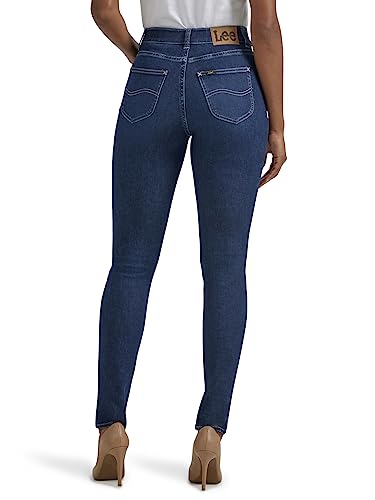 Lee Damen Ultra Lux Comfort mit Flex Motion Skinny Leg Jeans mit Ever Fit, Schwarz, 10