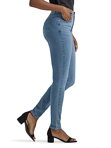 Lee Damen Ultra Lux Comfort mit Flex Motion Skinny Leg Jeans mit Ever Fit, Schwarz, 10
