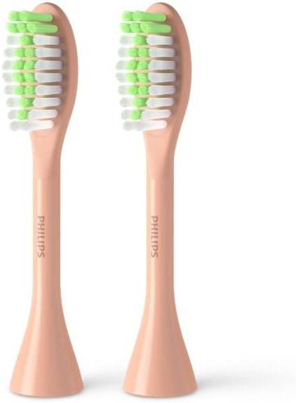 Philips One by Sonicare Ersatzbürstenköpfe, 2er-Pack, Schwarz, Kompatibel mit Philips One elektrische Zahnbürste, BH1022/06