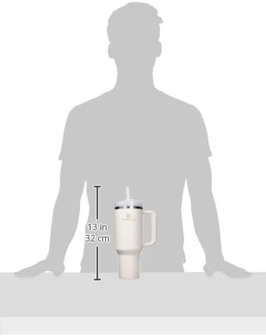 Vaso Stanley Quencher H2.0 con asa y pajita de 40 oz | Tapa Flowstate de 3 posiciones | Compatible con portavasos para viajes | Vaso térmico de acero inoxidable | Sin BPA | Arándano