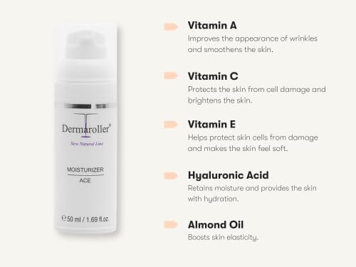 Dermaroller New Natural Line Moisturizer Ace Cream for Unisex 50 ml