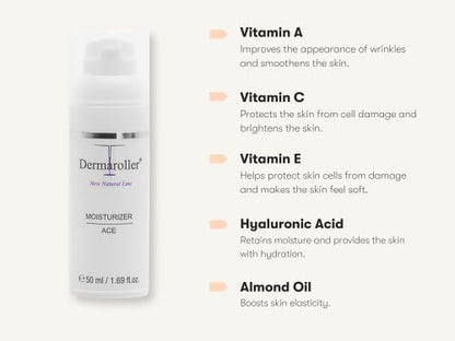 Dermaroller New Natural Line Moisturizer Ace Cream for Unisex 50 ml