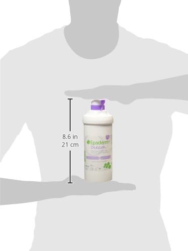Epaderm Cream for Eczema, Psoriasis and Dry Skin | 500g pump | 2-in-1 emollient formulated with clinically proven ingredients | Free from fragrance, colour, steroids, sodium lauryl sulphate (SLS) | Suitable for all ages, including babies