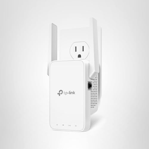 TP-Link AC1200 WiFi Repeater, 2023 Engadget Best Budget Pick, 1.2 Gbit/s Signalverstärker für Zuhause, Dualband 5 GHz/2.4 GHz, deckt bis zu 140 m² und 30 Geräte ab, unterstützt Onemesh, ein Ethernet-Port (RE315)