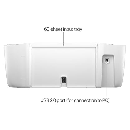 HP DeskJet 2855e kabelloser All-in-One Farb-Tintenstrahldrucker, Scanner, Kopierer, ideal für zu Hause, 3 Monate Instant Ink inklusive, Single-Band Wi-Fi Konnektivität (588S5A)
