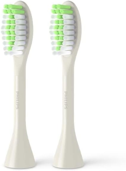 Philips One by Sonicare Ersatzbürstenköpfe, 2er-Pack, Schwarz, Kompatibel mit Philips One elektrische Zahnbürste, BH1022/06