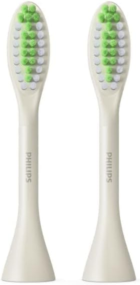 Philips One by Sonicare Ersatzbürstenköpfe, 2er-Pack, Schwarz, Kompatibel mit Philips One elektrische Zahnbürste, BH1022/06