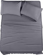 Utopia Bedding Queen Bed Sheet Set - 4 Piece Bedding - Soft Brushed Microfiber Fabric - Shrinkage & Fade Resistant - Easy Care (Grey)