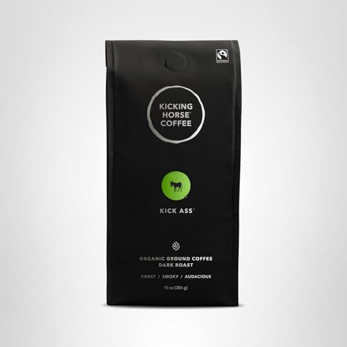 Kicking Horse Kaffee, Three Sisters, e, Mittlere Röstung, Gemahlen, 283 g – Zertifizierter Bio-Kaffee, Fairtrade, Koscher