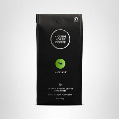 Kicking Horse Kaffee, Three Sisters, e, Mittlere Röstung, Gemahlen, 283 g – Zertifizierter Bio-Kaffee, Fairtrade, Koscher