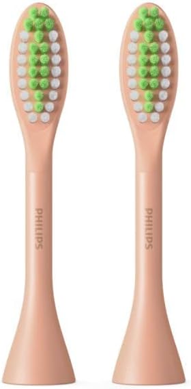 Philips One by Sonicare Ersatzbürstenköpfe, 2er-Pack, Schwarz, Kompatibel mit Philips One elektrische Zahnbürste, BH1022/06