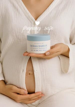 Derma Barrier Soothing & Hydrating All-in-One Gel Cream, Skin Barrier Repair Face Moisturizer with CICA, Panthenol, and Shea Butter, Vegan, EWG Green, Hypoallergenic for Sensitive Skin, 3.52 Oz