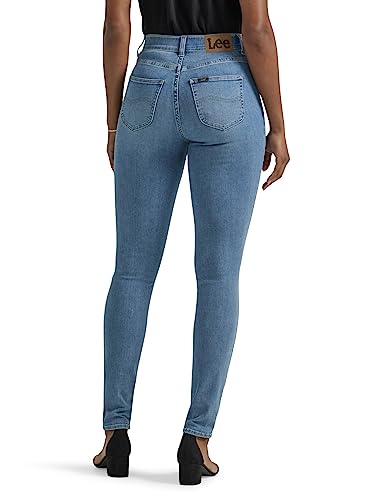 Lee Damen Ultra Lux Comfort mit Flex Motion Skinny Leg Jeans mit Ever Fit, Schwarz, 10