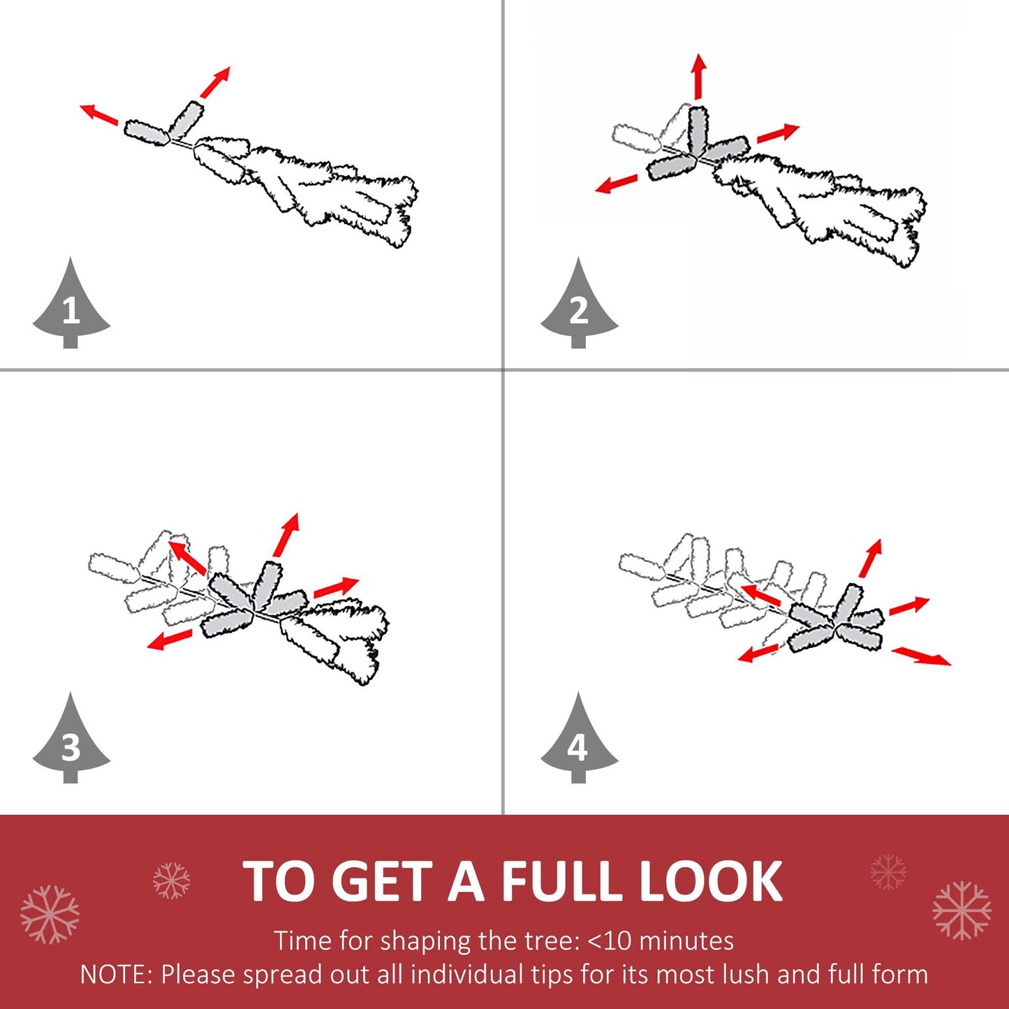 2.5ft 2 Pieces Prelit Artificial Christmas Tree With LED Light Mini Xmas Tree With Small Berry Pine Needles Pinecones Decorations For Garden