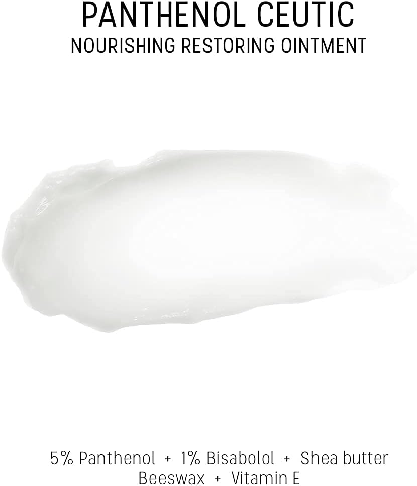 Dermaceutic Panthenol Ceutic - Nourishing Restoring Ointment with Panthenol, Shea Butter, Beeswax and Vitamin E - Immediate comfort for dry, sensitive and irritated skin - 30g