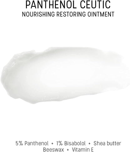 Dermaceutic Panthenol Ceutic - Nourishing Restoring Ointment with Panthenol, Shea Butter, Beeswax and Vitamin E - Immediate comfort for dry, sensitive and irritated skin - 30g