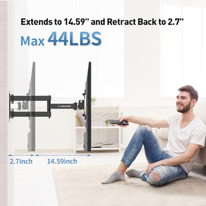 Vollbewegliche TV-Wandhalterung mit Schwenk-, Auszugs- und Neigefunktion für die meisten 13-42 Zoll LED LCD Flachbildfernseher & Monitore, bis zu 20 kg belastbar, max. VESA 200x200mm