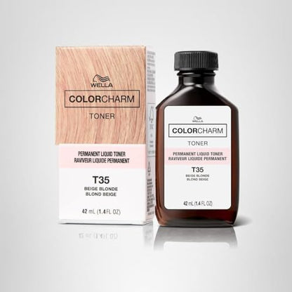 COLORCHARM Permanente Flüssigtönungen | Neutralisiert Gelbstich | Frei von Parabenen | Vegan | T18 Hellstes Aschblond | 41 ml