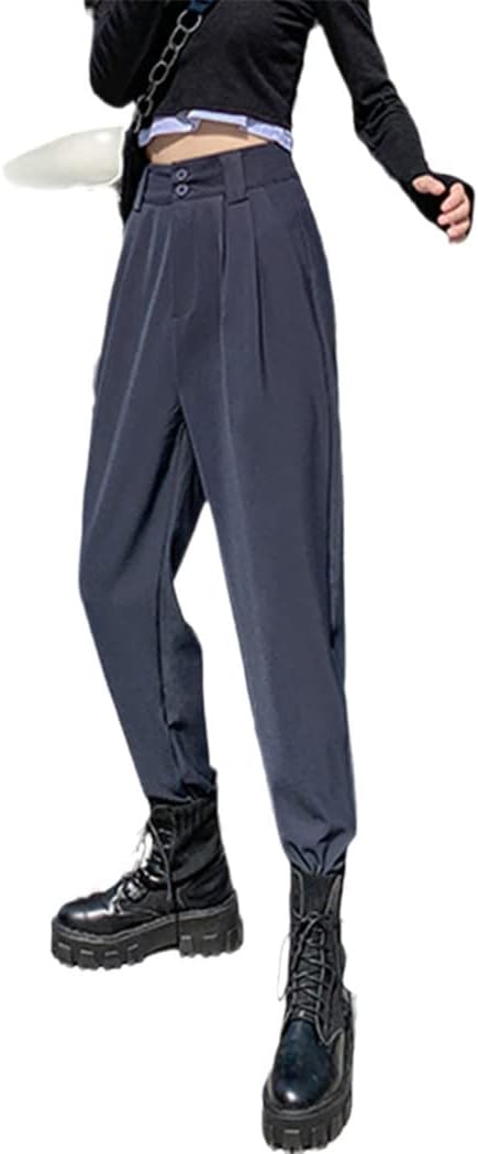 Effortless Korean Streetwear: YIOLEAMP Women's Classic Pants Suits