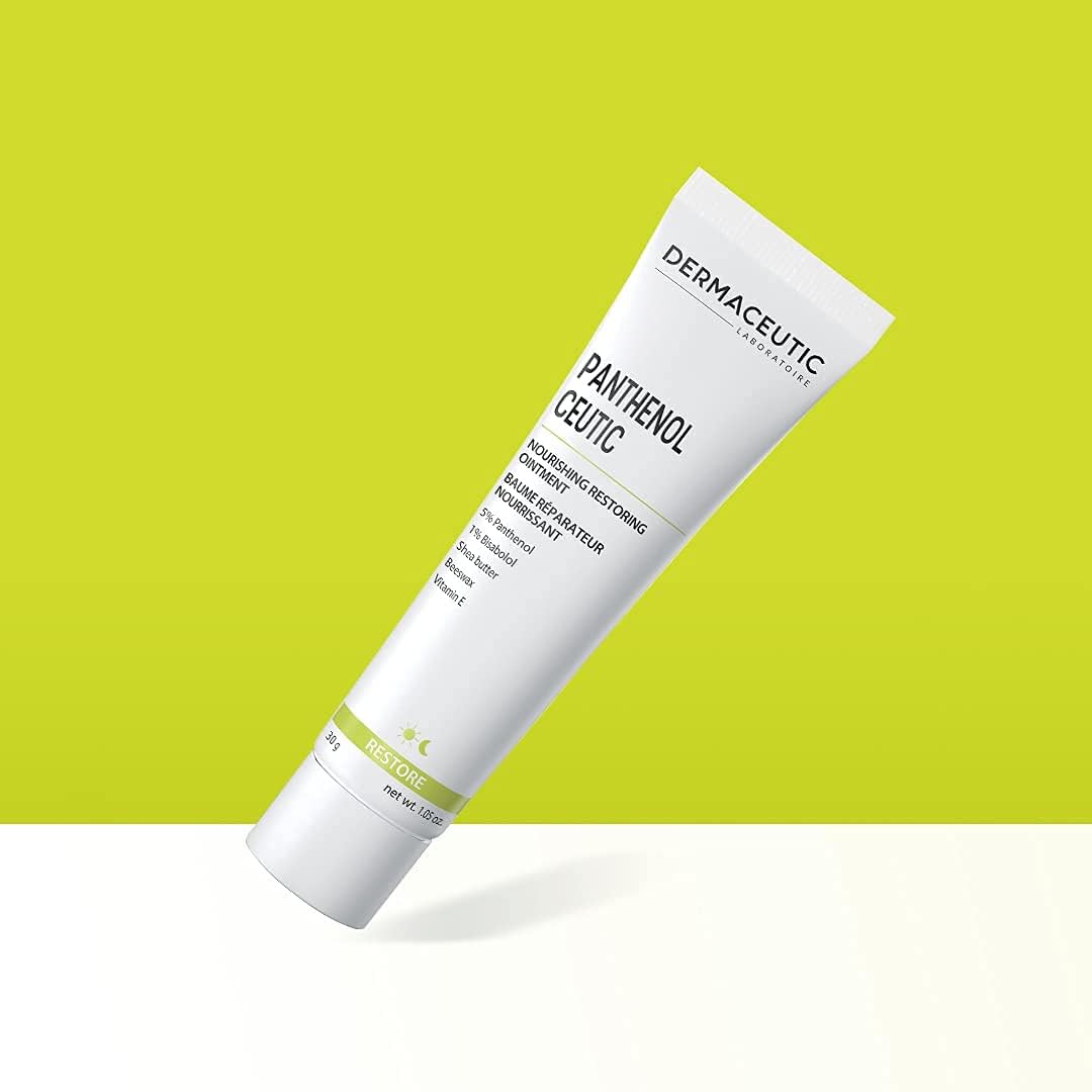 Dermaceutic Panthenol Ceutic - Nourishing Restoring Ointment with Panthenol, Shea Butter, Beeswax and Vitamin E - Immediate comfort for dry, sensitive and irritated skin - 30g