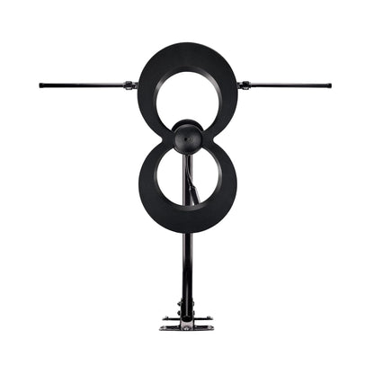 Antennas Direct ClearStream 2V Indoor Outdoor TV Antenna UHF VHF Multi-Directional, 60+ Mile Range, 4K 8K UHD, NEXTGEN TV – w/Reflector, 20-inch Mast