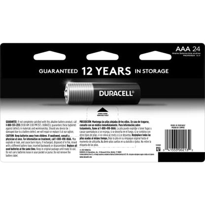 Duracell Coppertop AAA Batterien mit Power Boost Inhaltsstoffen, 24er Pack Triple A Batterien mit langanhaltender Leistung, Alkaline AAA Batterien für Haushalts- und Bürogeräte