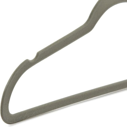 Amazon Basics Samtkleiderbügel für Anzüge – 30er-Pack, Schwarz