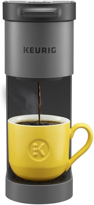Keurig K-Mini Go Single Serve K-Cup Pod Coffee Maker, 1.24 L removable reservoir, Gray