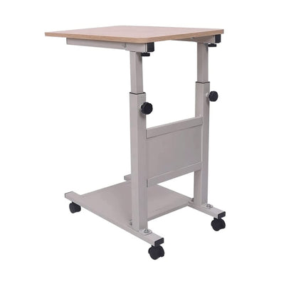 Extendable Rolling Mobility Table Over Bed,Overbed Table - Adjustable Hospital Bed Table with Wheels, Lightweight Bedside Table for Laptops, Versatile Lap Desk, Medical Overbed Tab