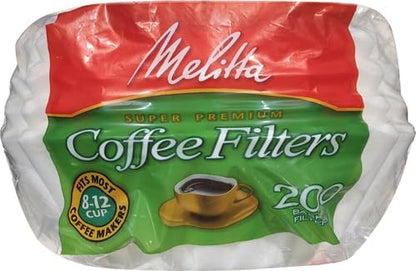 Melitta 629400 Filtertüten Korbfilter 100er Pack im Polybeutel, Grün