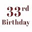 33rd Birthday-2026