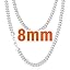 8mm-stainless Steel-diamondcut