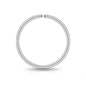 LUCKYJEWUS Small Thin Gold or Sterling Silver Nose Ring Hoop for Women, Tiny Nose Piercing jewelry