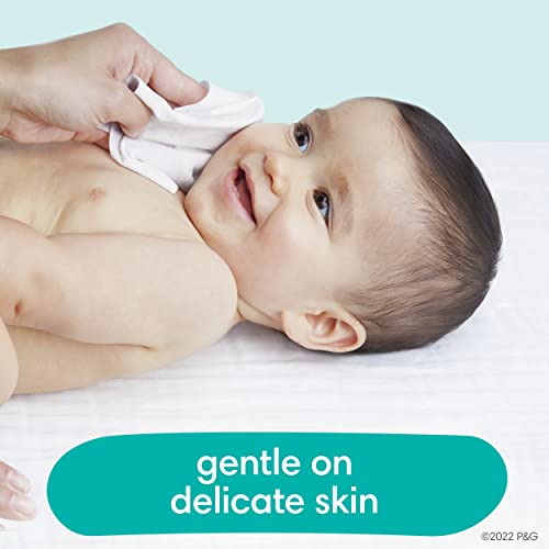 Pampers Baby-Feuchttücher, Complete Clean, Baby Fresh Duft, reinigt sanft von Kopf bis Fuß, 216 Stück (3 Packungen mit wiederverschließbarem Deckel)