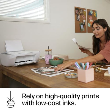HP DeskJet 2855e kabelloser All-in-One Farb-Tintenstrahldrucker, Scanner, Kopierer, ideal für zu Hause, 3 Monate Instant Ink inklusive, Single-Band Wi-Fi Konnektivität (588S5A)