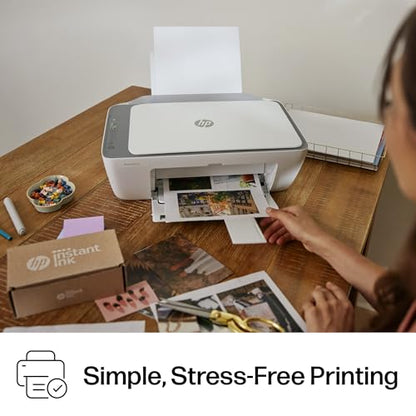 HP DeskJet 2855e kabelloser All-in-One Farb-Tintenstrahldrucker, Scanner, Kopierer, ideal für zu Hause, 3 Monate Instant Ink inklusive, Single-Band Wi-Fi Konnektivität (588S5A)