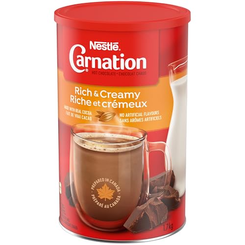 CARNATION Nestle Reichhaltige und Cremige Trinkschokolade, 1,7kg/3.7lbs, Dose, Importiert aus Kanada)