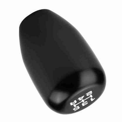 Acouto Schaltknauf 5-Gang Auto 5-Gang Schaltgetriebe Schaltknauf Schalthebel Metall mit 3 Adaptern 8mm 10mm 12mm (Schwarz)
