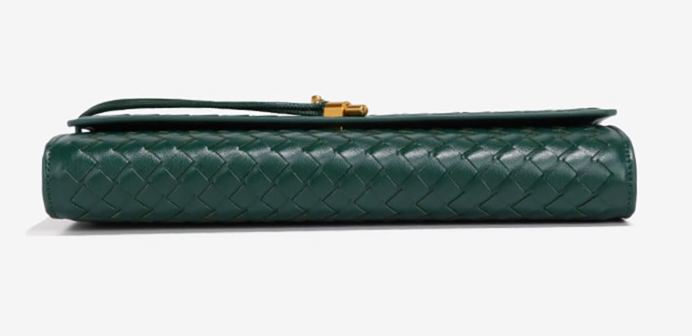 Upbull Modische gewebte Abendclutch Handtaschen Damen Unterarm-Schultertasche Niedliche Umhängetaschen Crossbody-Geldbörse PU-Leder-Portemonnaie
