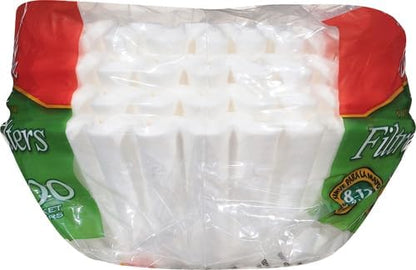 Melitta 629400 Filtertüten Korbfilter 100er Pack im Polybeutel, Grün