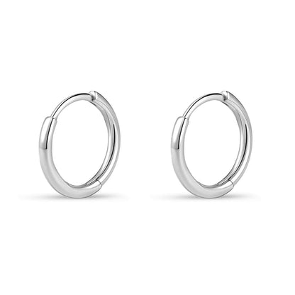 1 Pair 6mm Small Hoop Earrings for Women, Dainty 14K Gold Plated Huggie Hoop Earrings Hypoallergenic Lightweight Cartilage Earrings Set for Multiple Piercings for Sensitive (Gold/1.6mm)