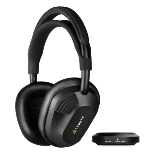 Lewitt LW6 Wireless Studio Headphones with Uncompressed, Ultra-Low Latency Audio and Premium Sound Quality - Ideal for Professional Mixing, Mastering, Monitoring, and Audio Recording.