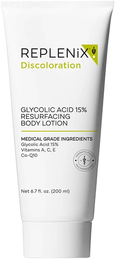 Replenix 15% Glycolic Acid Renewing Body Lotion Moisturizing & Brightening Exfoliating Cream Medical Grade
