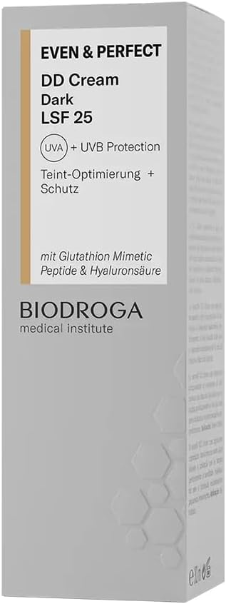 BIODROGA Medical Institute - Even & Perfect DD Cream Dark SPF 25 30 ml - Face Cream, Complexion Optimisation, UV Protection, Concealing Imperfections, Care Cream, Paraben-Free, Silicone-Free