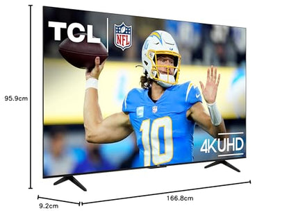 TCL 50 Zoll S4 4K LED Smart TV mit Fire TV (50S450F-CA), Dolby Vision HDR, Dolby Atmos, integriertem Alexa, Apple AirPlay Kompatibilität, UHD Streaming Fernseher, Schwarz