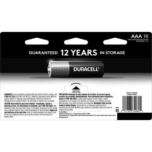Duracell Coppertop AAA Batterien mit Power Boost Inhaltsstoffen, 24er Pack Triple A Batterien mit langanhaltender Leistung, Alkaline AAA Batterien für Haushalts- und Bürogeräte