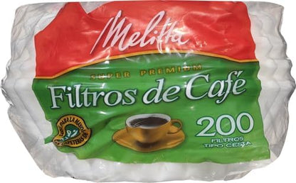 Melitta 629400 Filtertüten Korbfilter 100er Pack im Polybeutel, Grün