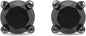 Amazon Essentials 0.5 to 2 Carats Round Black Diamonds, 10K White Gold, Stud Earrings - Stud Earrings for Women.